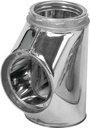 TEE CHIMNEY W/INSUL T-CAP 6IN 