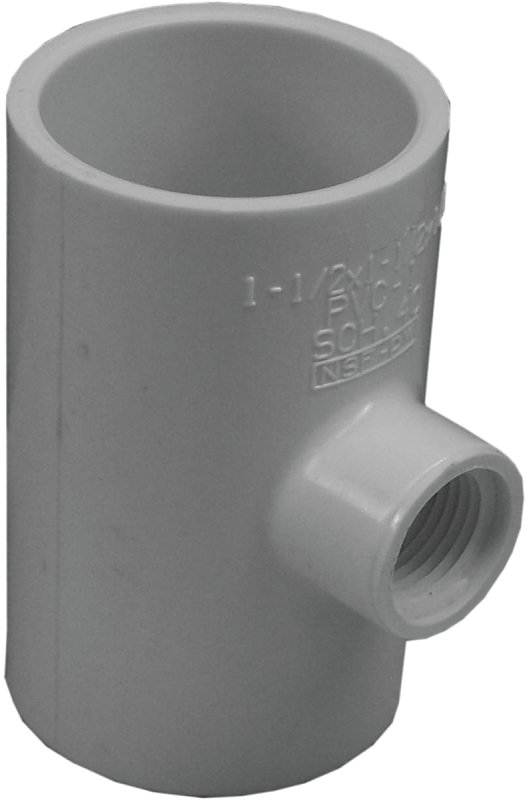 TEE PVC 1-1/2SX1-1/2SX1/2FIP  