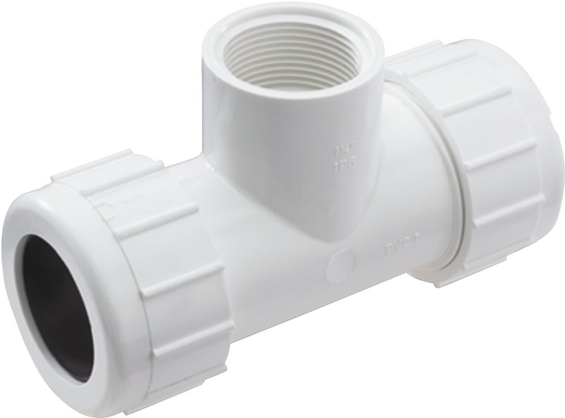TEE PVC COMP 2IPS THREAD      