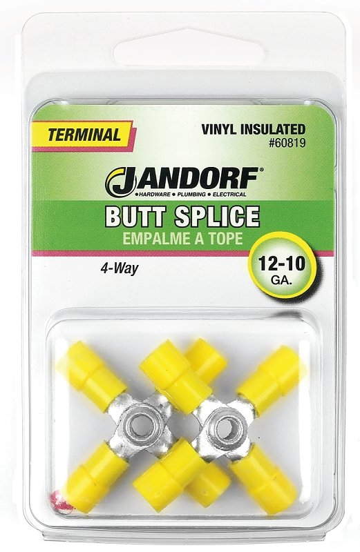 TERM BUTT SPL 4WY VINYL 12-10G