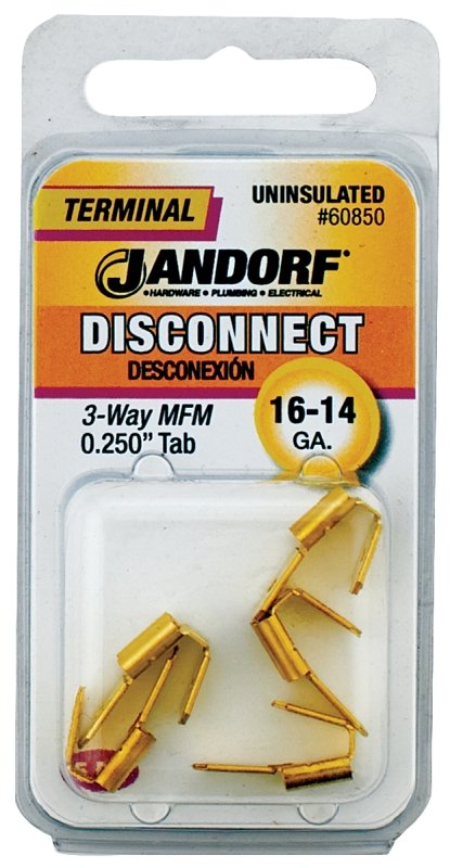 TERM DISC M/F 3WY 16-14 .25TAB