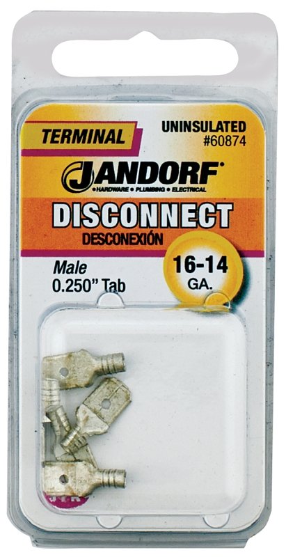TERM DISC MALE UNINSUL .25 TAB