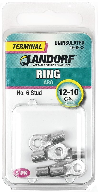 TERM RING UNINSUL NO 6 12-10GA