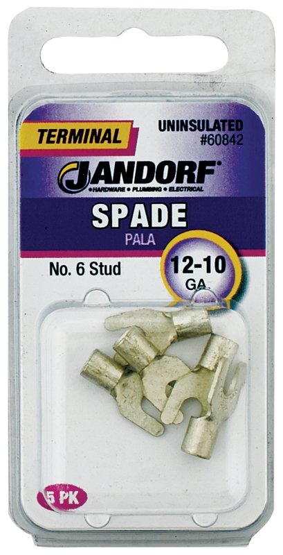 TERM SPADE UNINS NO6 STD 12-10