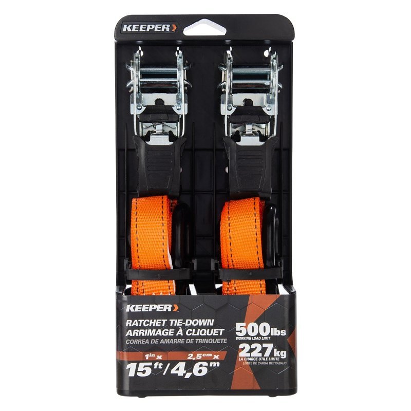 TIE-DOWN RATCHET 1INX15FT PK 2