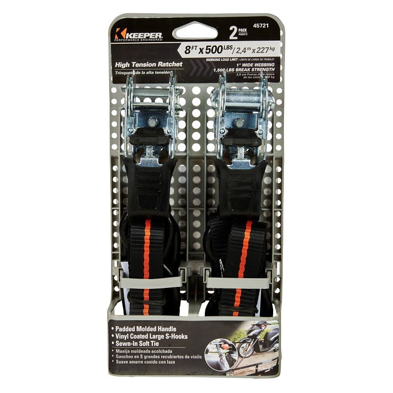 TIEDOWN RATCHET BLACK 1500LBS 
