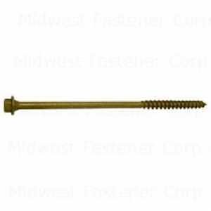 TIMBER SCREW HEX TAN 1/4X10IN 