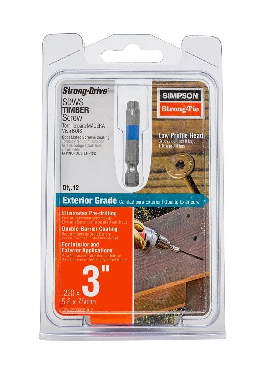 TIMBER SCREW WASHER T40 6L 3IN