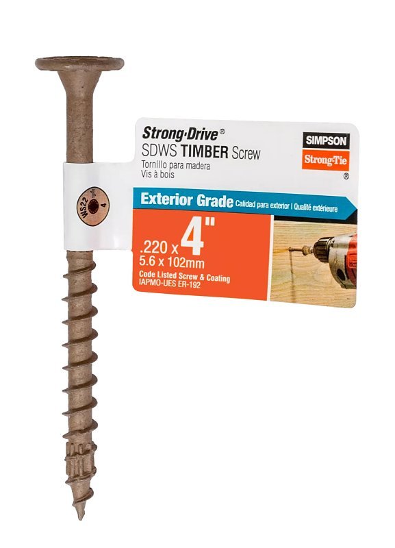 TIMBER SCREW WASHER T40 6L 4IN