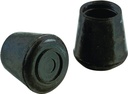 TIP FURNITURE LEG 1-1/8IN BLK 