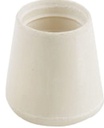 TIP FURNITURE LEG WHT 1-1/8IN 