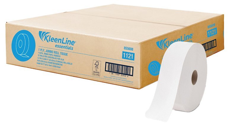 TISSUE BATH 12RL JUMBO 1PLY   