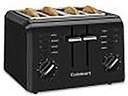 TOASTER 4-SLICE PLASTIC BLACK 