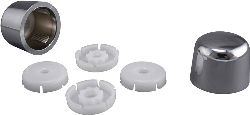 TOILET BOLT CAP ROUND CHRM    