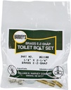 TOILET BOLT SET 1/4X2-1/4     