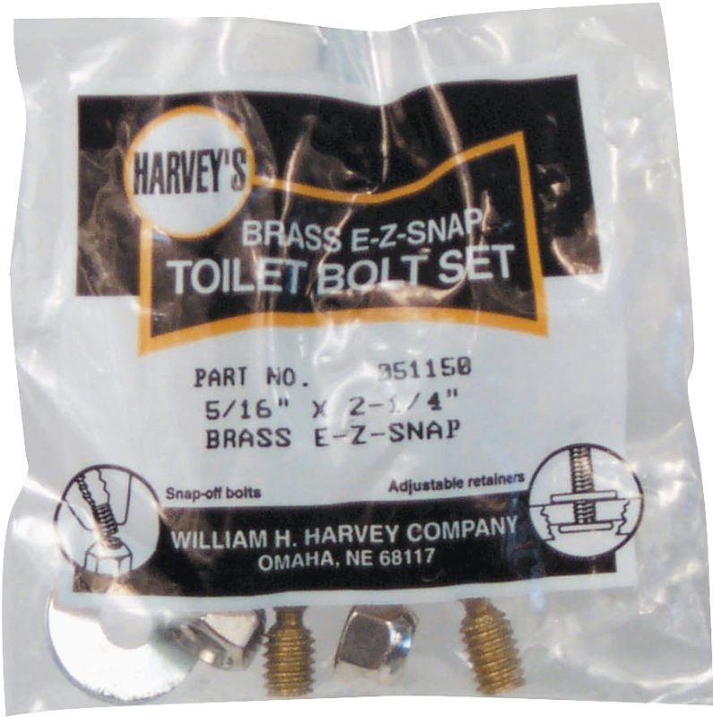 TOILET BOLT SET 5/16X2-1/4    