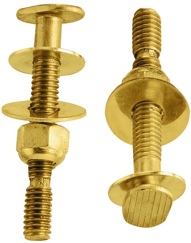TOILET BOLT SET 5/16X2-1/4 BRS