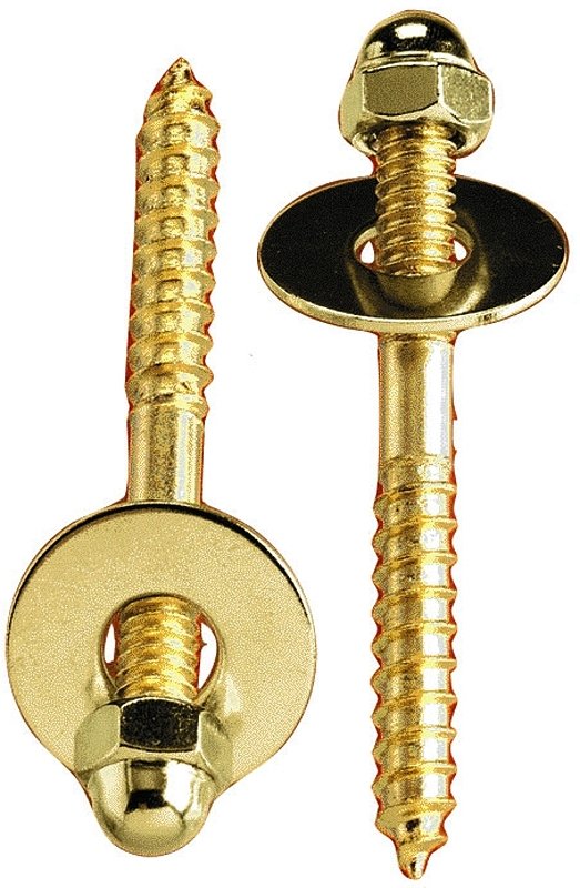 TOILET SCREW SET 1/4X2-1/2    