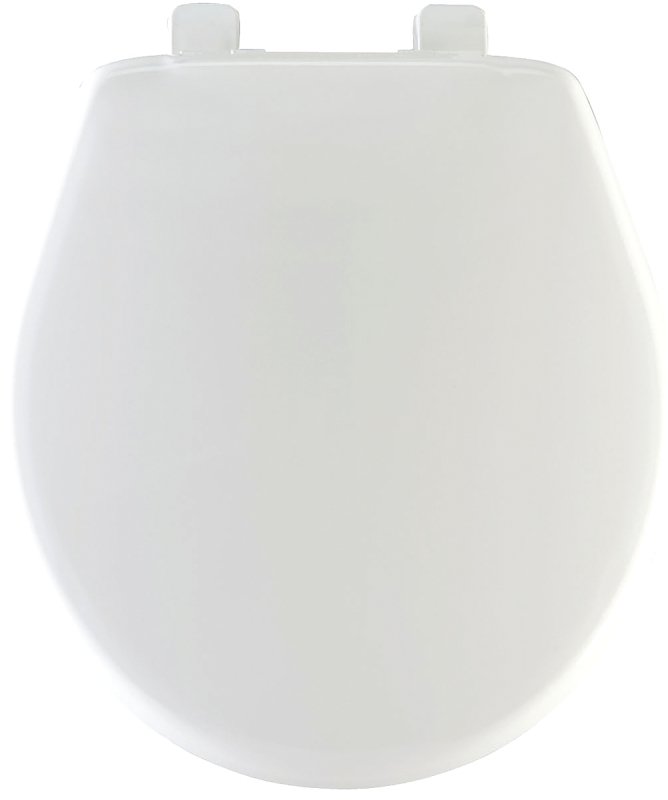 TOILET SEAT RND PLASTIC WHITE 