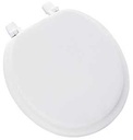 TOILET SEAT RND SOFT WHITE    