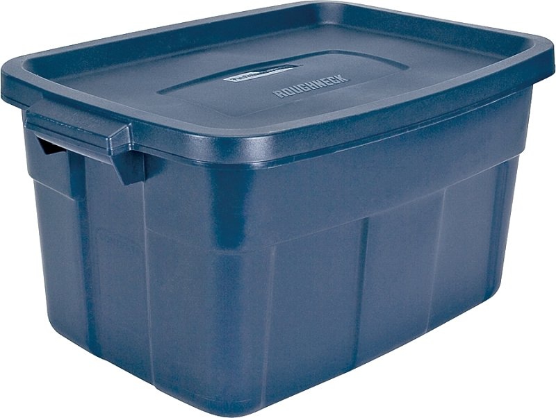 TOTE PLAST W/HNDL BLUE 14 GAL 