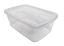 TOTE STORAGE PLASTIC CLEAR 6QT