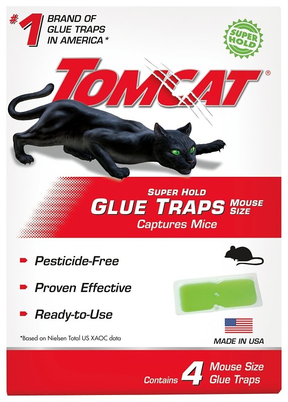 TRAP GLUE MOUSE SUPER HOLD 4PK
