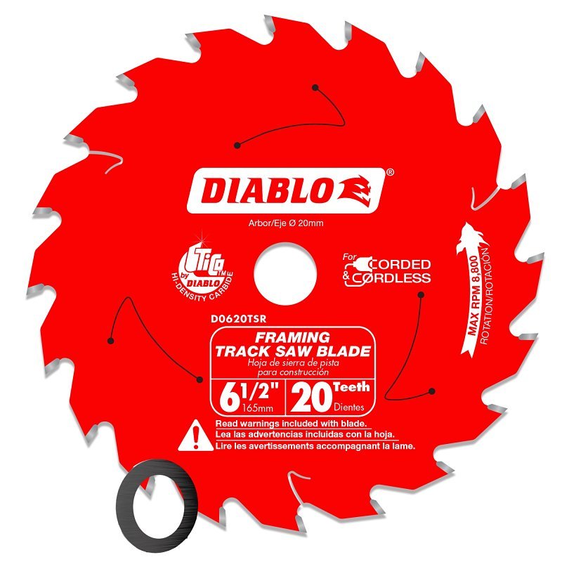 TRCK SAW BLADE RIP 20T 6-1/2IN