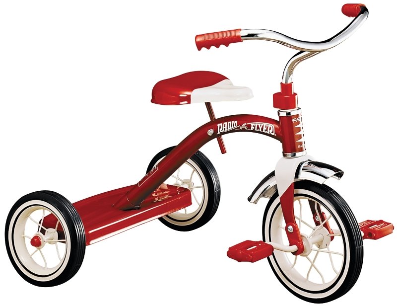 TRICYCLE CHILD CLASSC 10IN RED