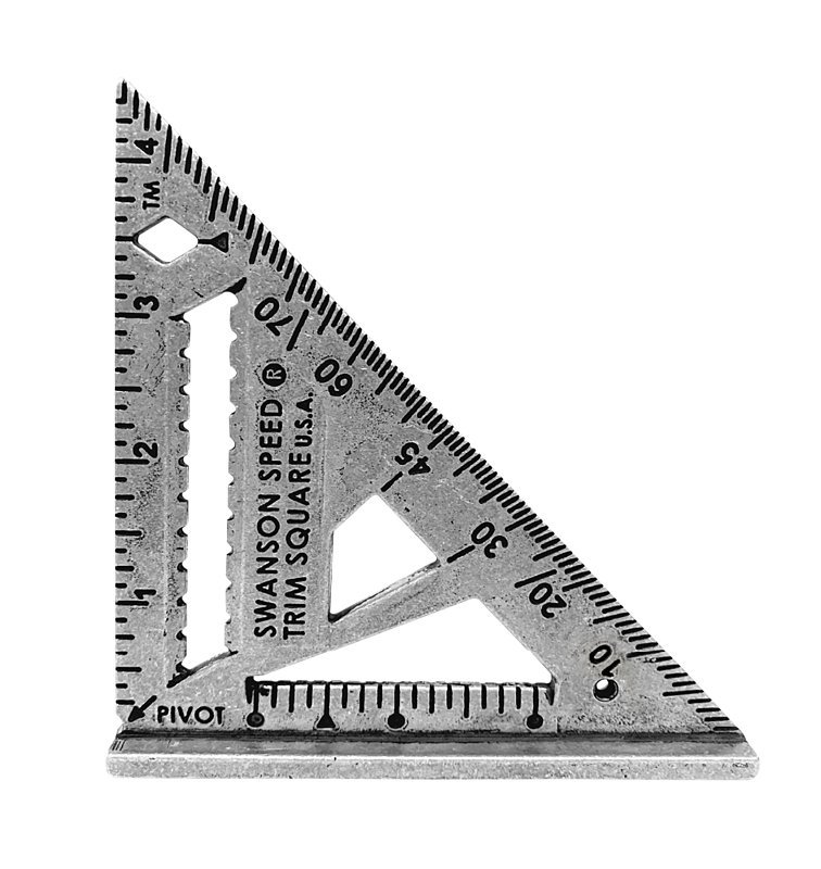 TRIM SQUARE ALUMINUM 4-1/2IN  