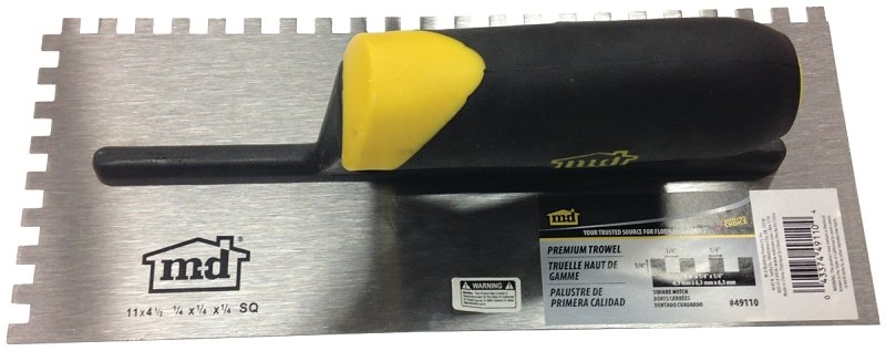 TROWEL SQ NOTCH 1/4X1/4X1/4IN 