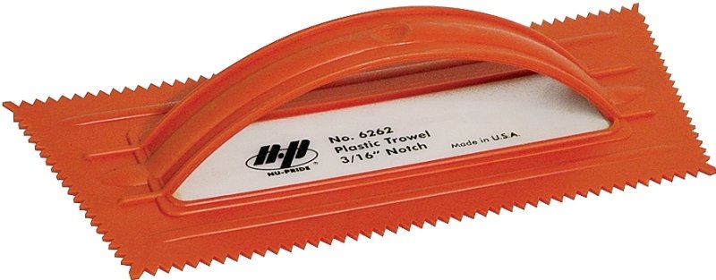 TROWEL VNOTCH 3/16X5/32IN ORNG