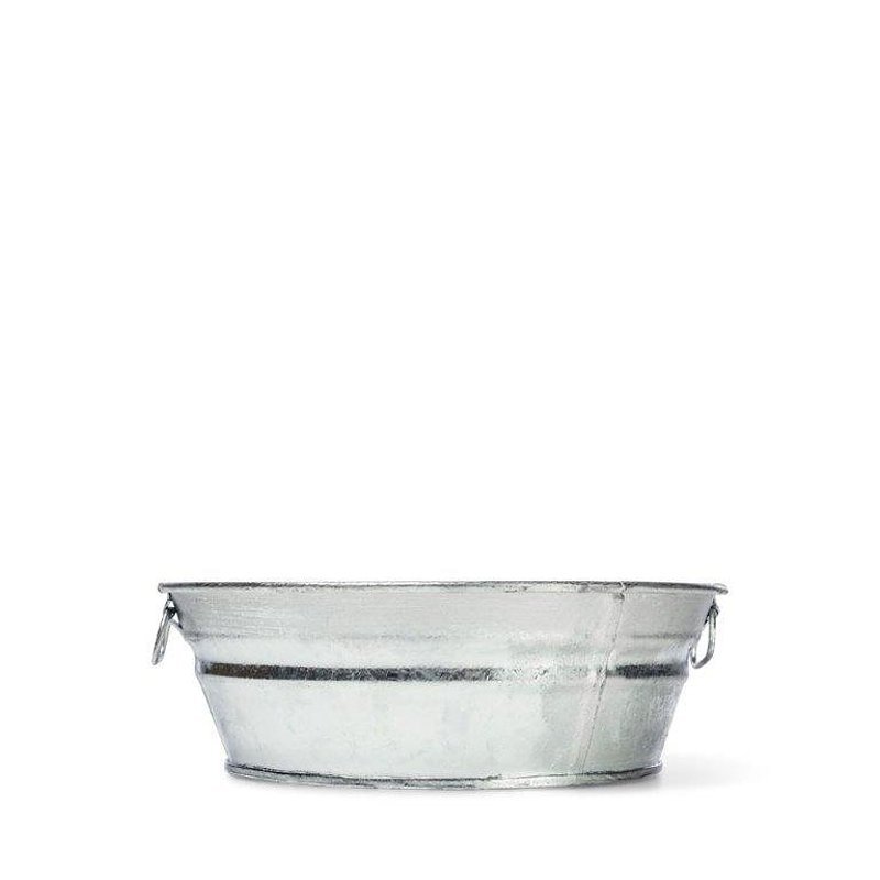 TUB LOW-FLAT HOT-DIP STL 2QT  