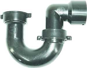 TUB TRAP BLK 1-1/2X1-1/2      