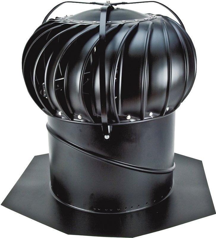 TURBINE VNTLR 14IN BLACK  ALUM