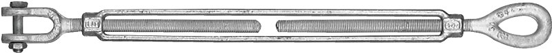 TURNBUCKLE JAW/EYE 5/8X6 GALV 