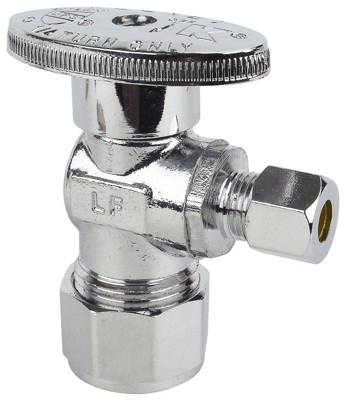 VALVE ANGLE CHROME 1/2INX1/4IN