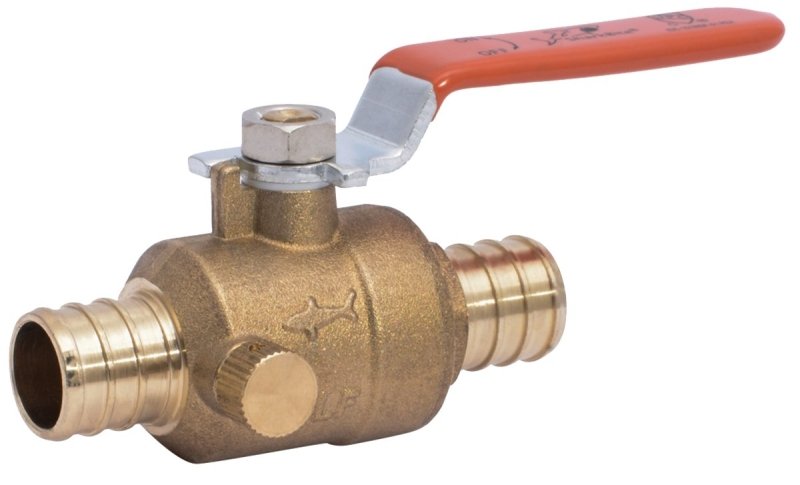 VALVE BALL BRASS W/DRAIN 3/4IN