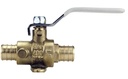VALVE BALL BRS PEX BARB 1/2IN 