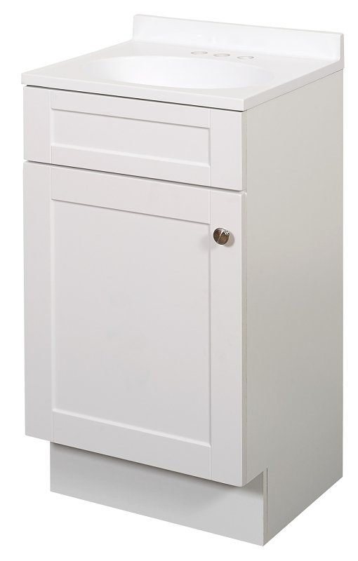 VANITY COMBO SHAKER WHITE 18IN