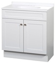 VANITY COMBO SHAKER WHITE 30IN