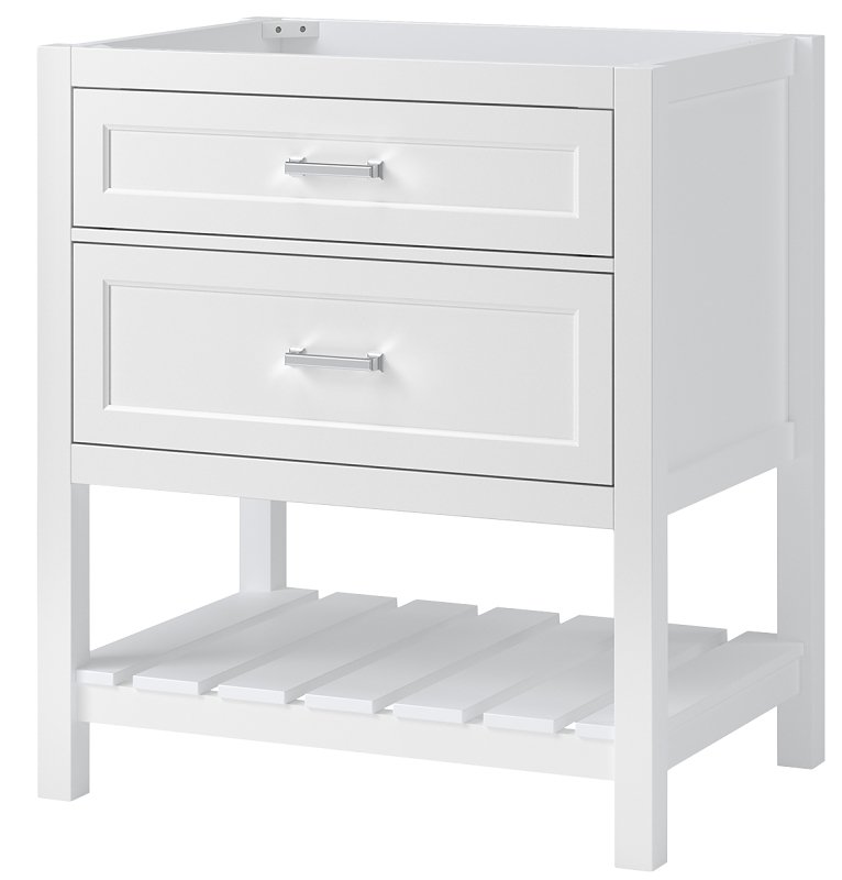 VANITY WOOD WHITE 30X21IN     