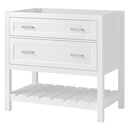 VANITY WOOD WHITE 36X21IN     