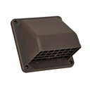 VENT HOOD WALL EXH BROWN 4IN  
