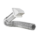 VENT KIT DRYER ALUM 4INX8FT WH