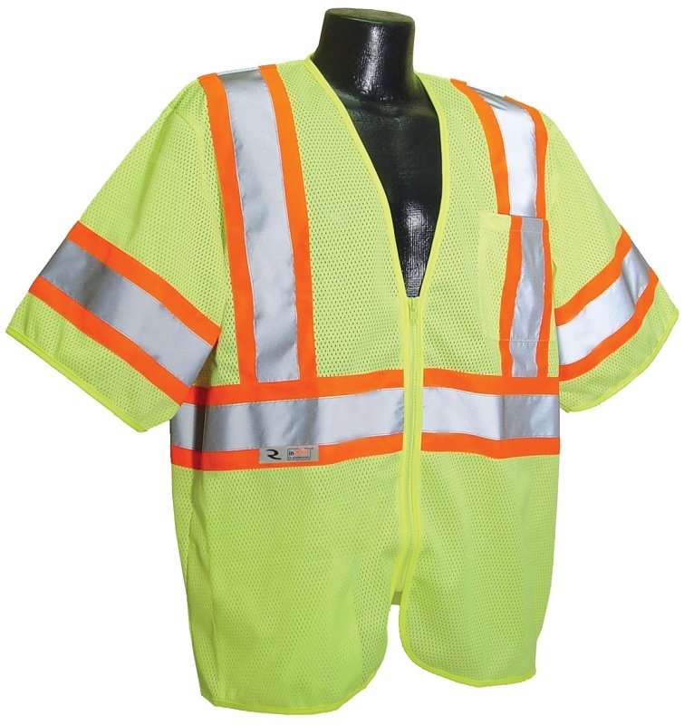 VEST ECONO CLASS3 MESH GRN 2XL