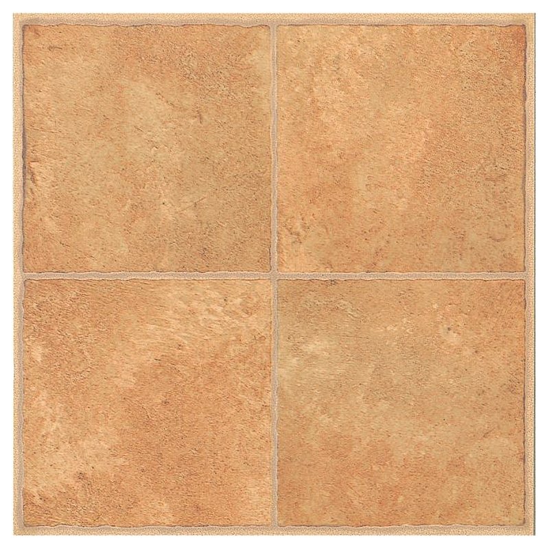 VINYL FLOOR TILE BEIGE INLAY  