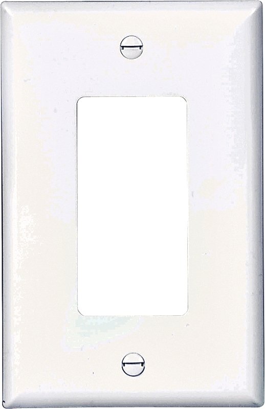 WALL PLATE 1 GANG DECR MID WHT