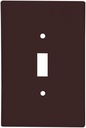WALL PLATE 1 GANG TGL JUMB BRN