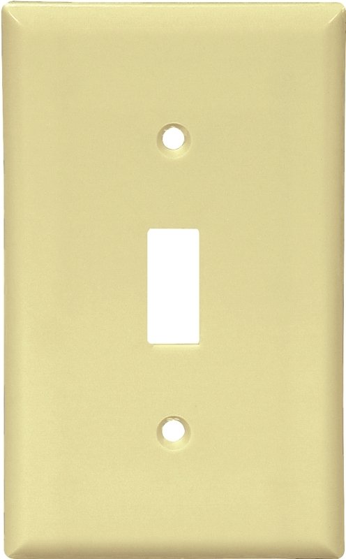 WALL PLATE 1 GNG TGL IVRY 10PK